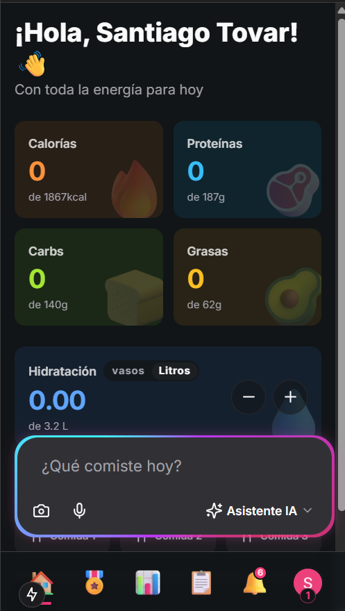 VIXA Health and Nutrition Dashboard